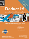 Deduct It! By Stephen Fishman 